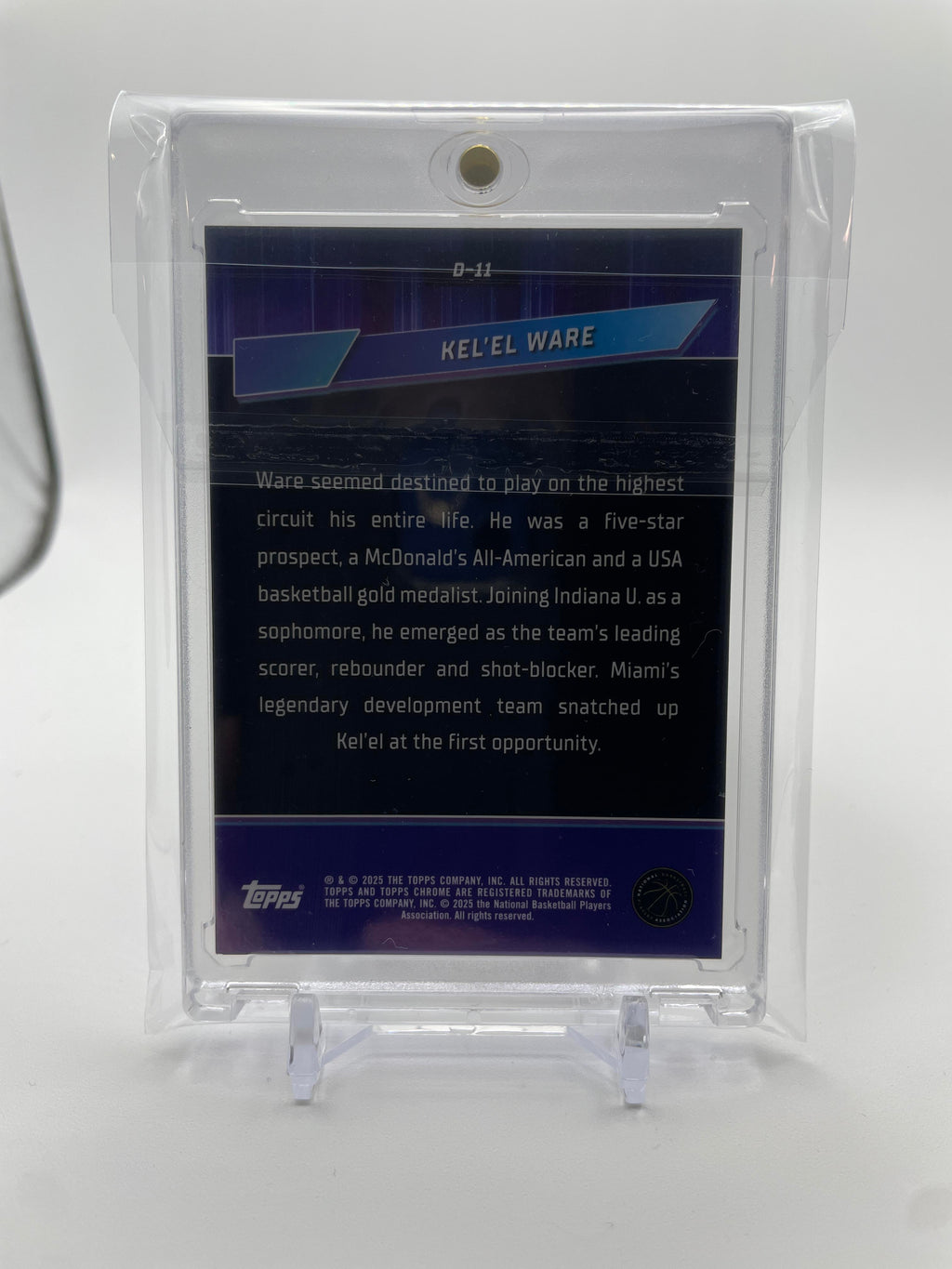 2024-25 Topps Chrome Kel'El Ware Destiny Gold Refractor Rookie /50 #D-11