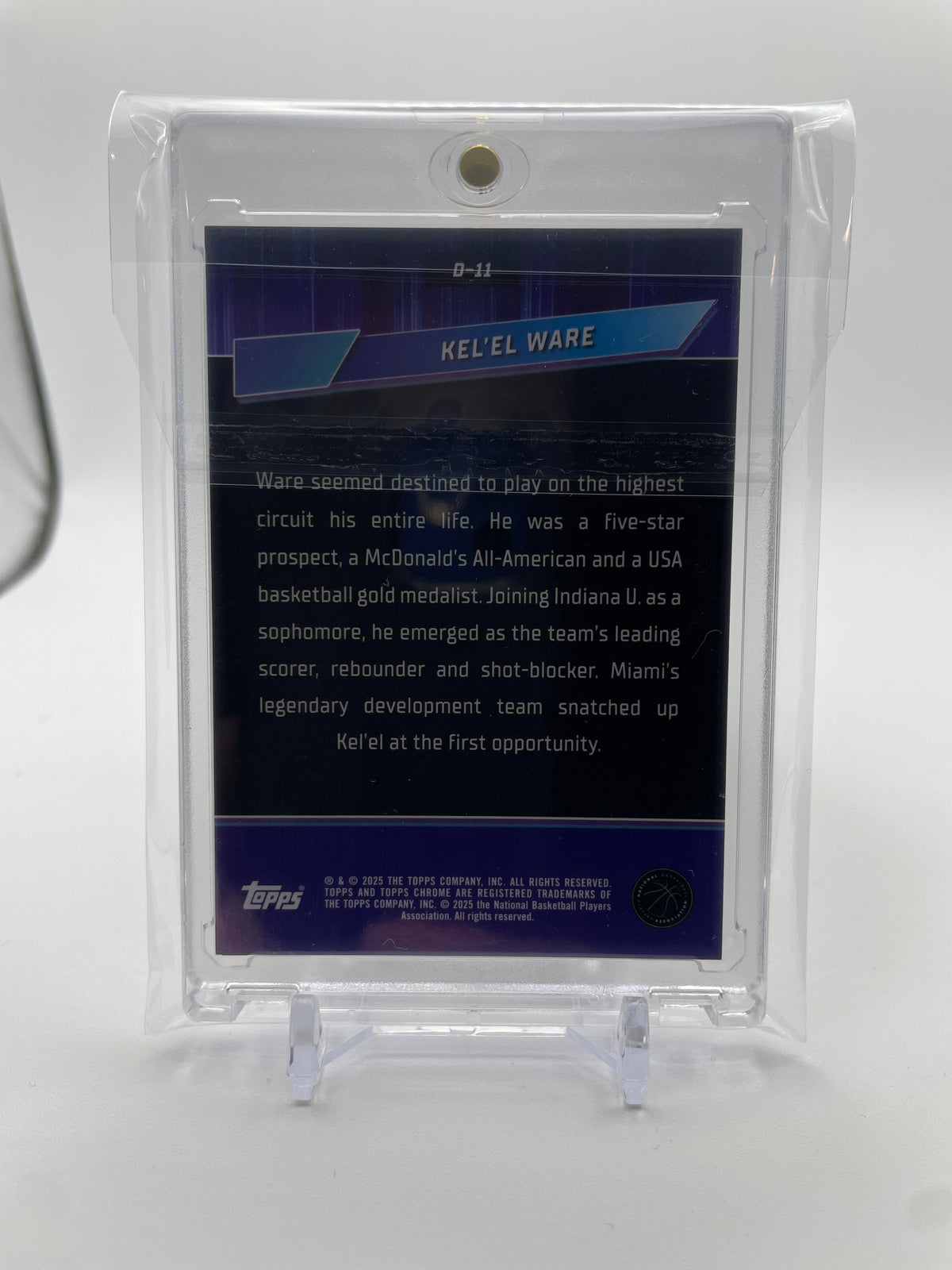 2024-25 Topps Chrome Kel'El Ware Destiny Gold Refractor Rookie /50 #D-11