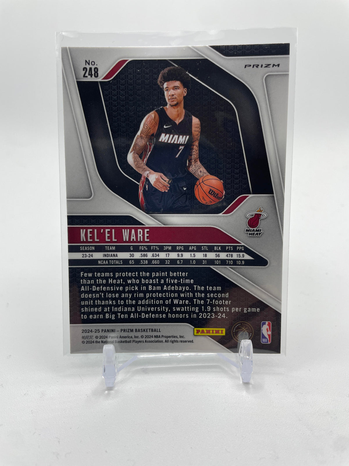 2024-25 Panini Prizm Kel'El Ware Green Prizm Rookie #248