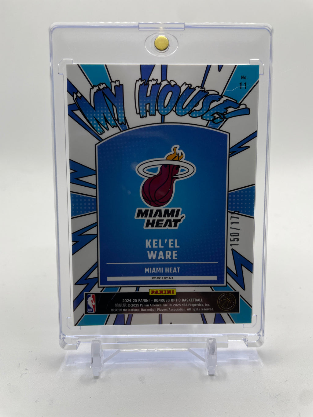 2024-25 Donruss Optic Kel'El Ware My House Blue Prizm Rookie /175 #11