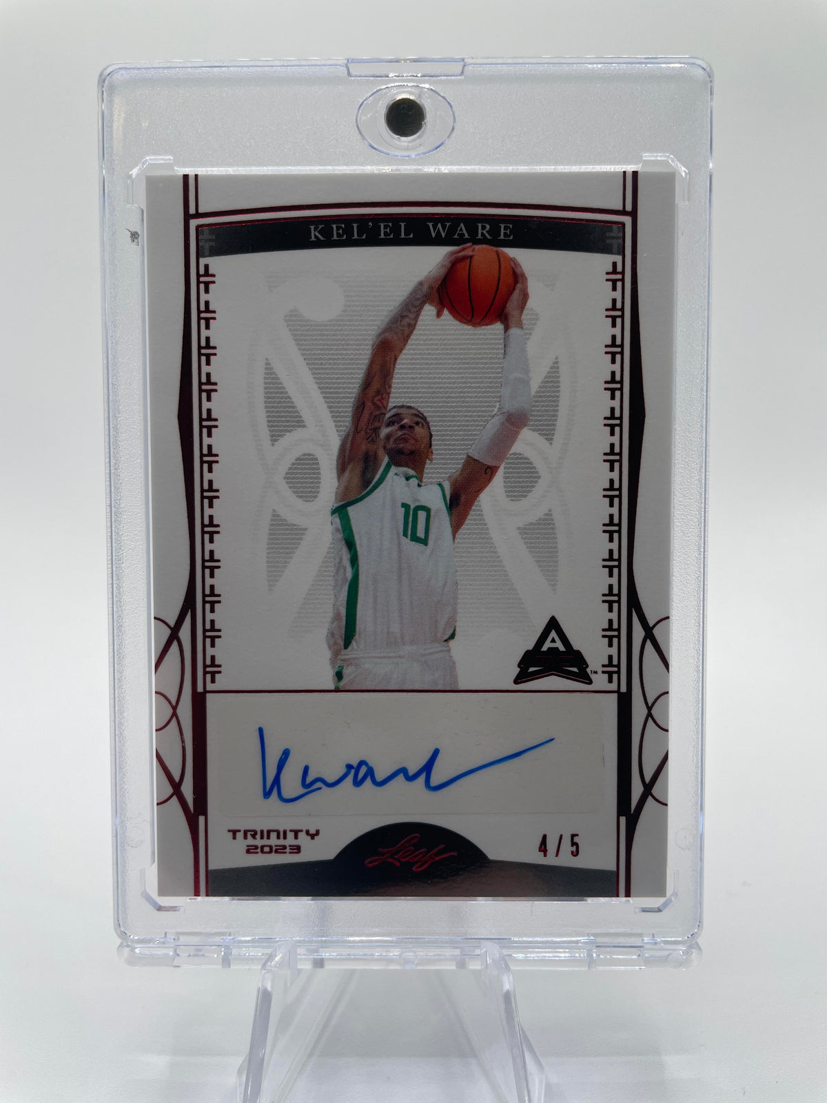 2022-23 Leaf Trinity Kel'El Ware Red Rookie Auto /5