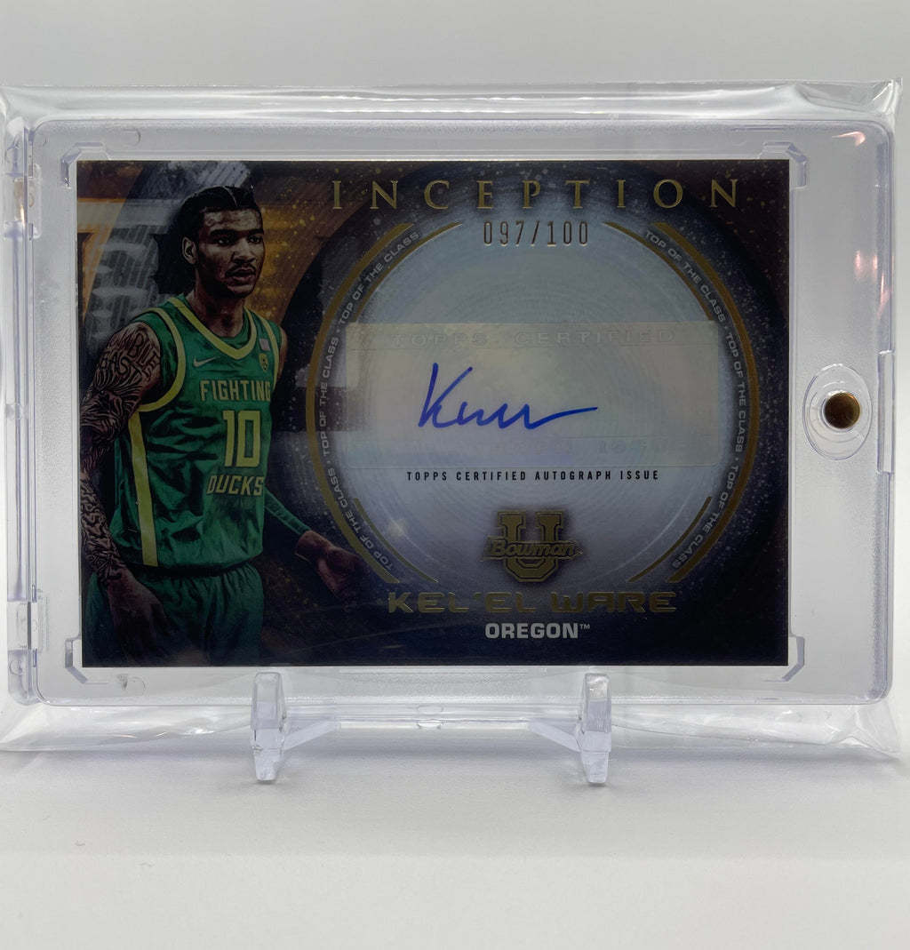 2022-23 Bowman University Inception Kel'El Ware Top Of Class Rookie Auto /100