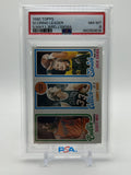 1980 Topps Larry Bird Scoring Leader Rookie #30 + Jack Sikma & Scott May PSA 8