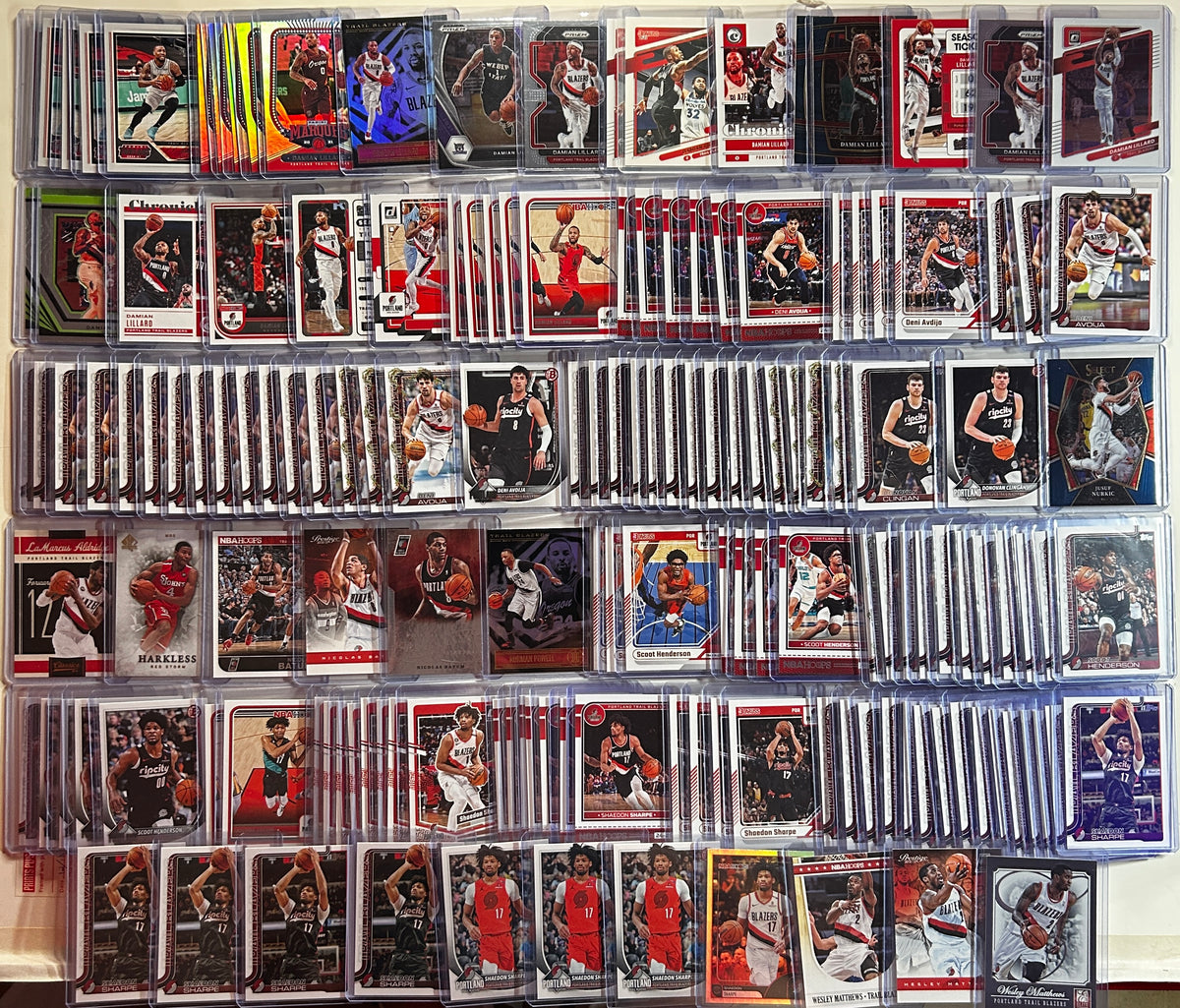 2020-2025 Panini Portland Trail Blazers Base + SP + Insert Lot (x232)