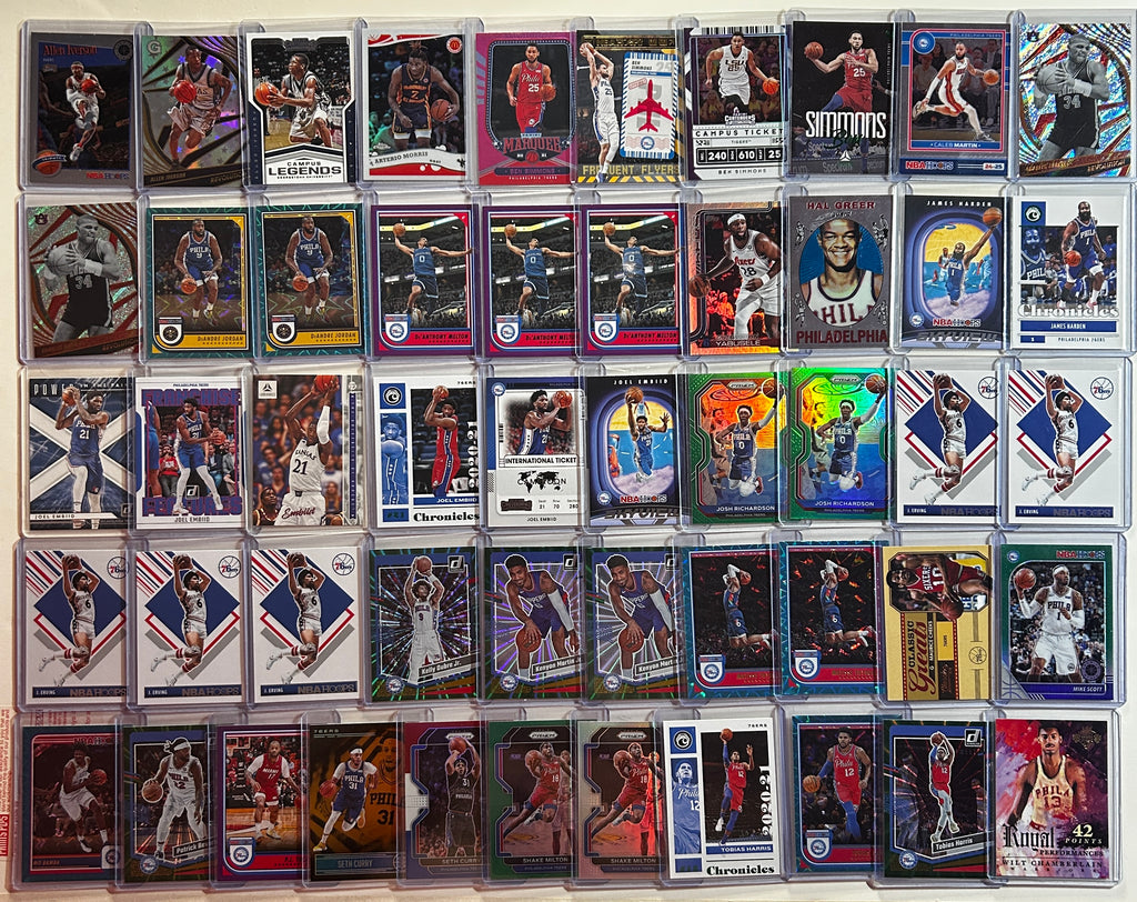 2020-2025 Panini Philadelphia 76ers Base + SP + Insert Lot (x325)