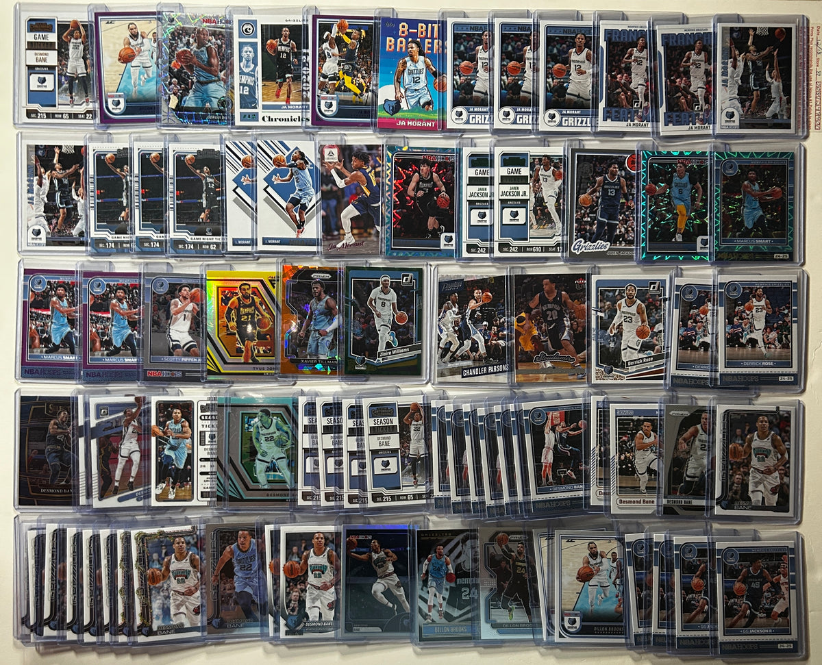 2020-2025 Panini Memphis Grizzlies Base + SP + Insert Lot (x269)