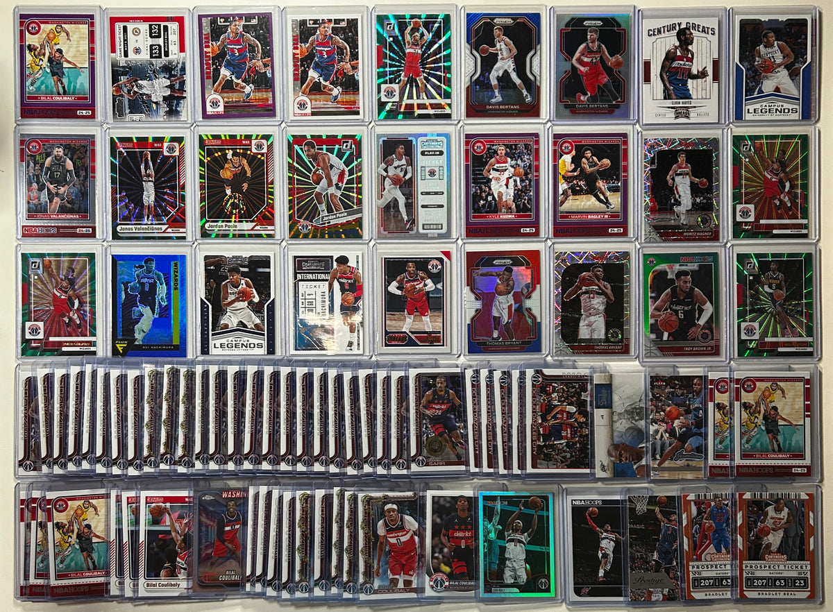 2020-2025 Panini Washington Wizards Base + SP + Insert Lot (x171)