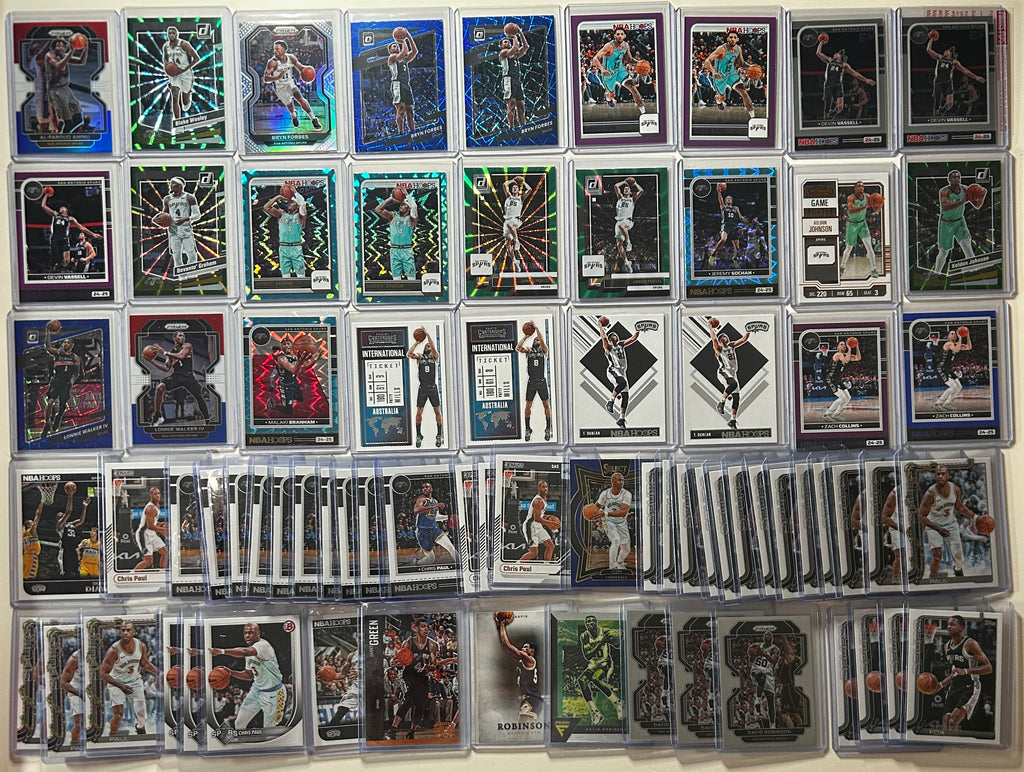 2020-2025 Panini San Antonio Spurs Base + SP + Insert Lot (x154)