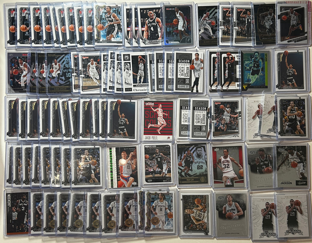2020-2025 Panini San Antonio Spurs Base + SP + Insert Lot (x154)