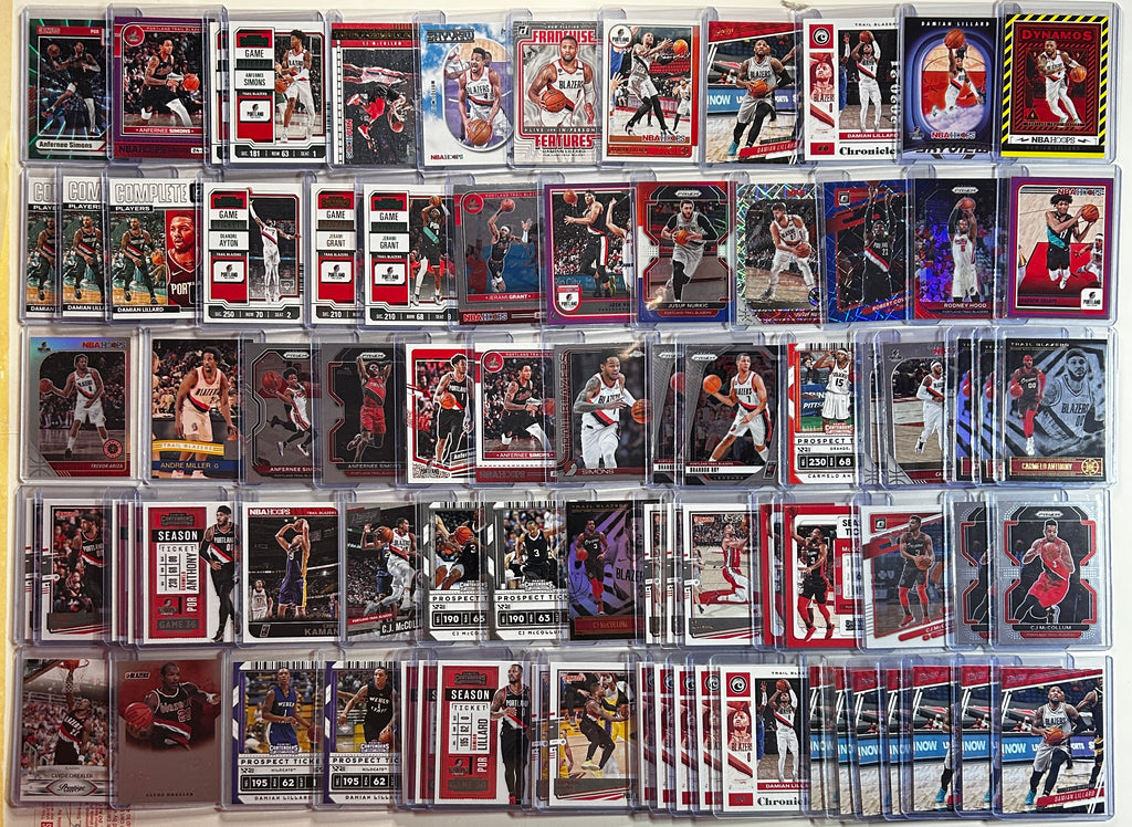 2020-2025 Panini Portland Trail Blazers Base + SP + Insert Lot (x232)