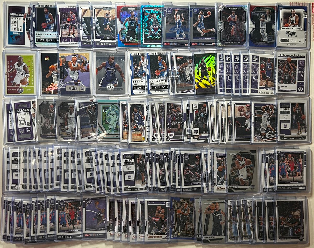 2020-2025 Panini Sacramento Kings Base + SP + Insert Lot (x193)