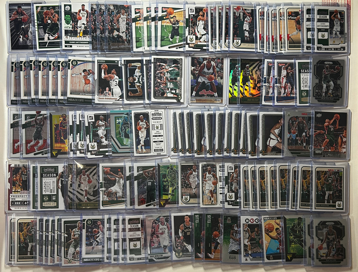2020-2025 Panini Milwaukee Bucks Base + SP + Insert Lot (x184)