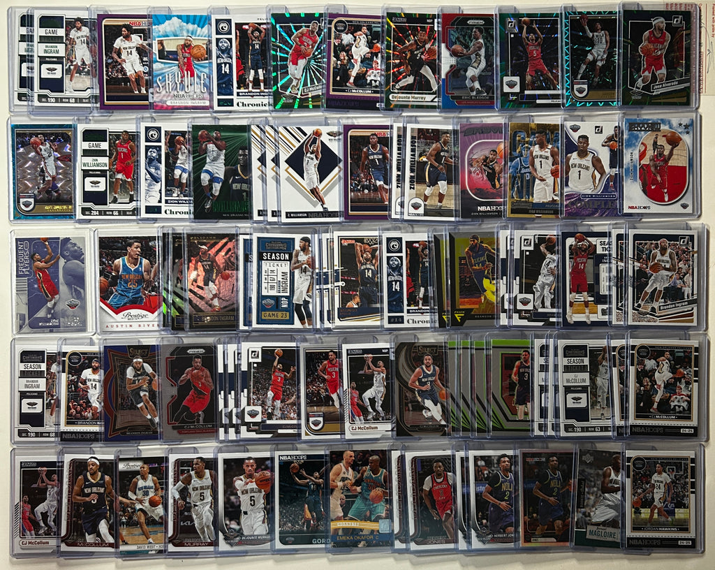 2020-2025 Panini New Orleans Pelicans Base + SP + Insert Lot (x225)