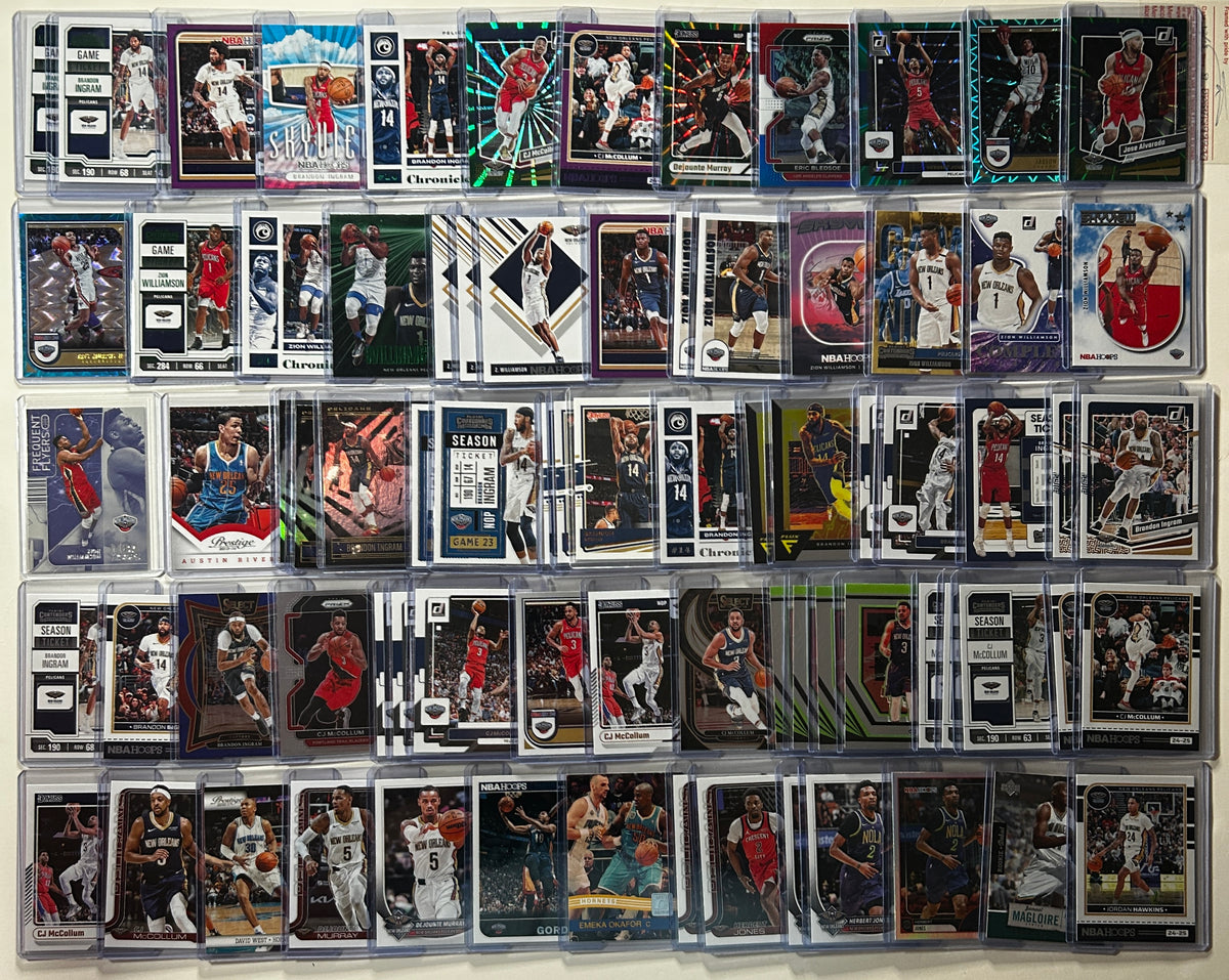 2020-2025 Panini New Orleans Pelicans Base + SP + Insert Lot (x225)